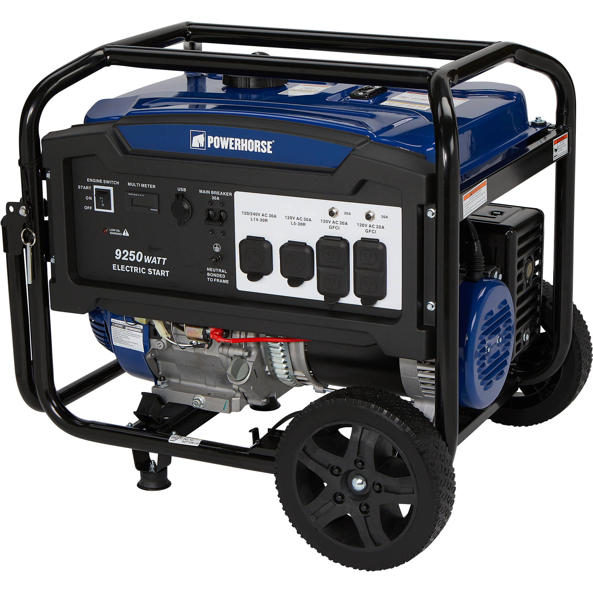 Powerhorse Portable Generator — 9250 Surge Watts, 7500 Rated Watts, Electric Start 2