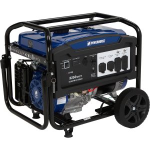 Powerhorse Portable Generator — 9250 Surge Watts, 7500 Rated Watts, Electric Start