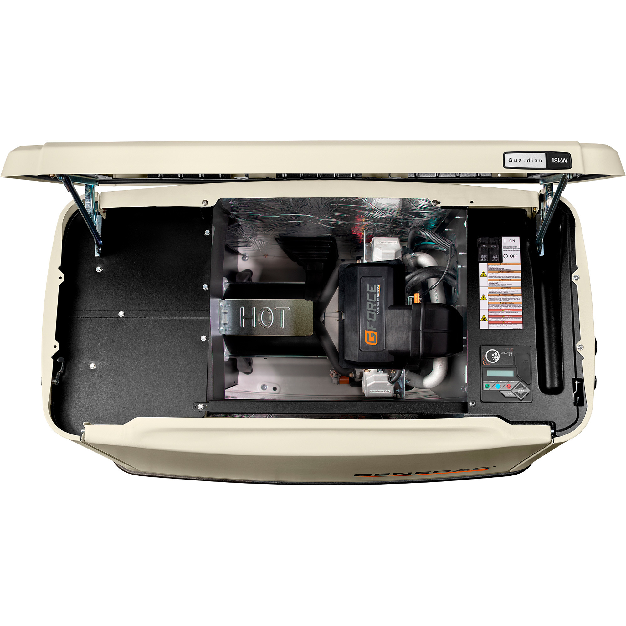 Generac Guardian Series Air-Cooled Home Standby Generator — 18kW (LP)/17kW (NG), Model# 7226 8