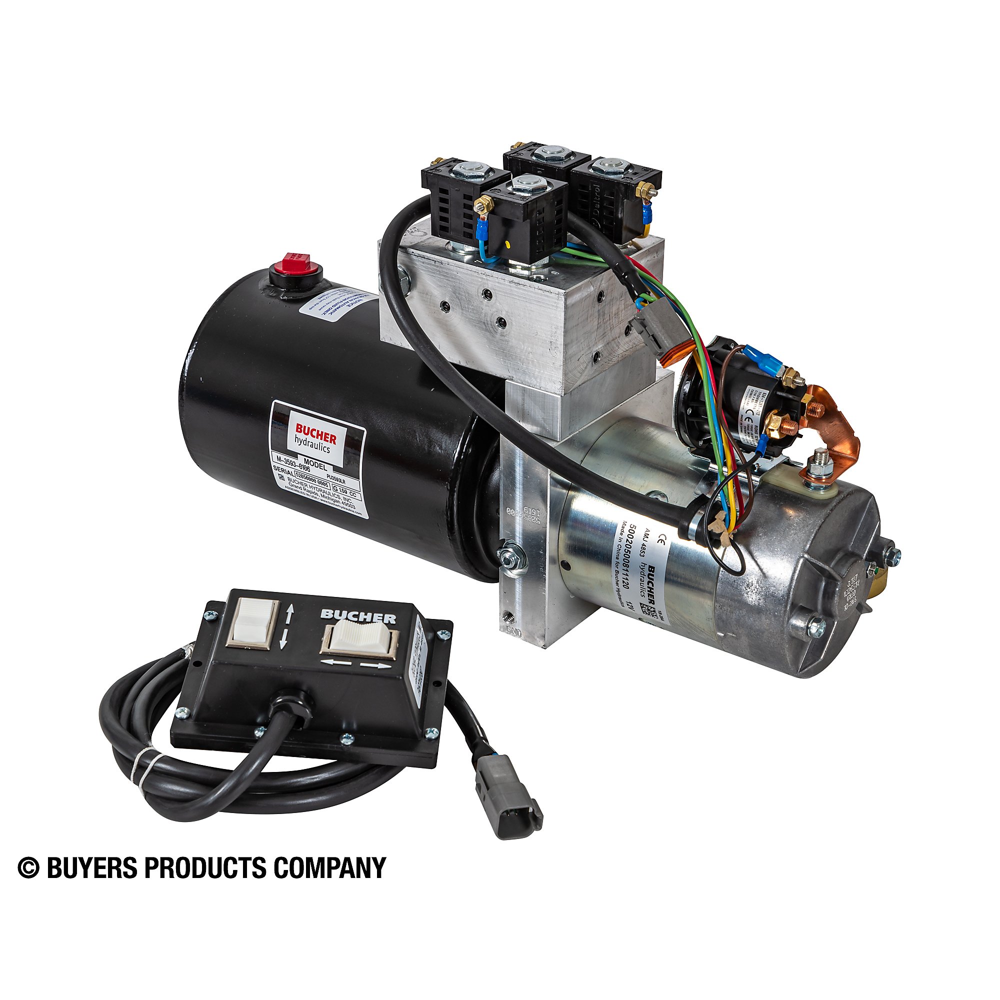 Buyers Products 4W/3W/(1) GAL 6X9 Power Unit, Max. PSI 2000, Max. RPM 0, Power Source Electric, Model# PU3593LR 1 Buyers Products 4W/3W/(1) GAL 6X9 Power Unit, Max. PSI 2000, Max. RPM 0, Power Source Electric, Model# PU3593LR