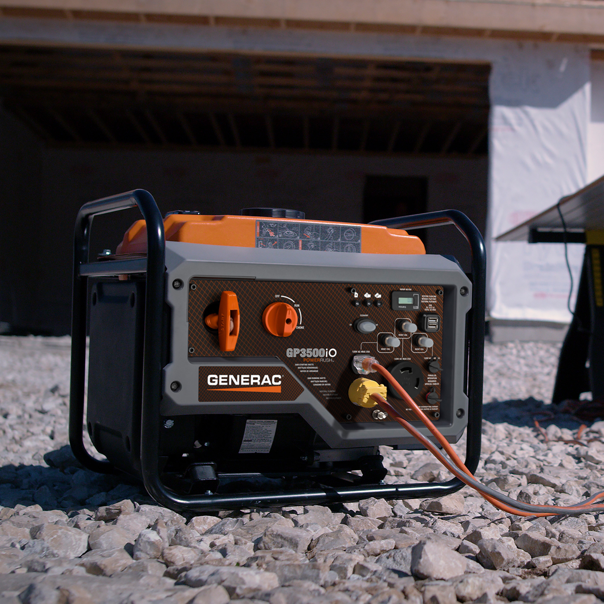 Generac GP3500iO Inverter Generator, 3500 Surge Watts, 3000 Rated Watts, Open Frame, Model# 7128 2