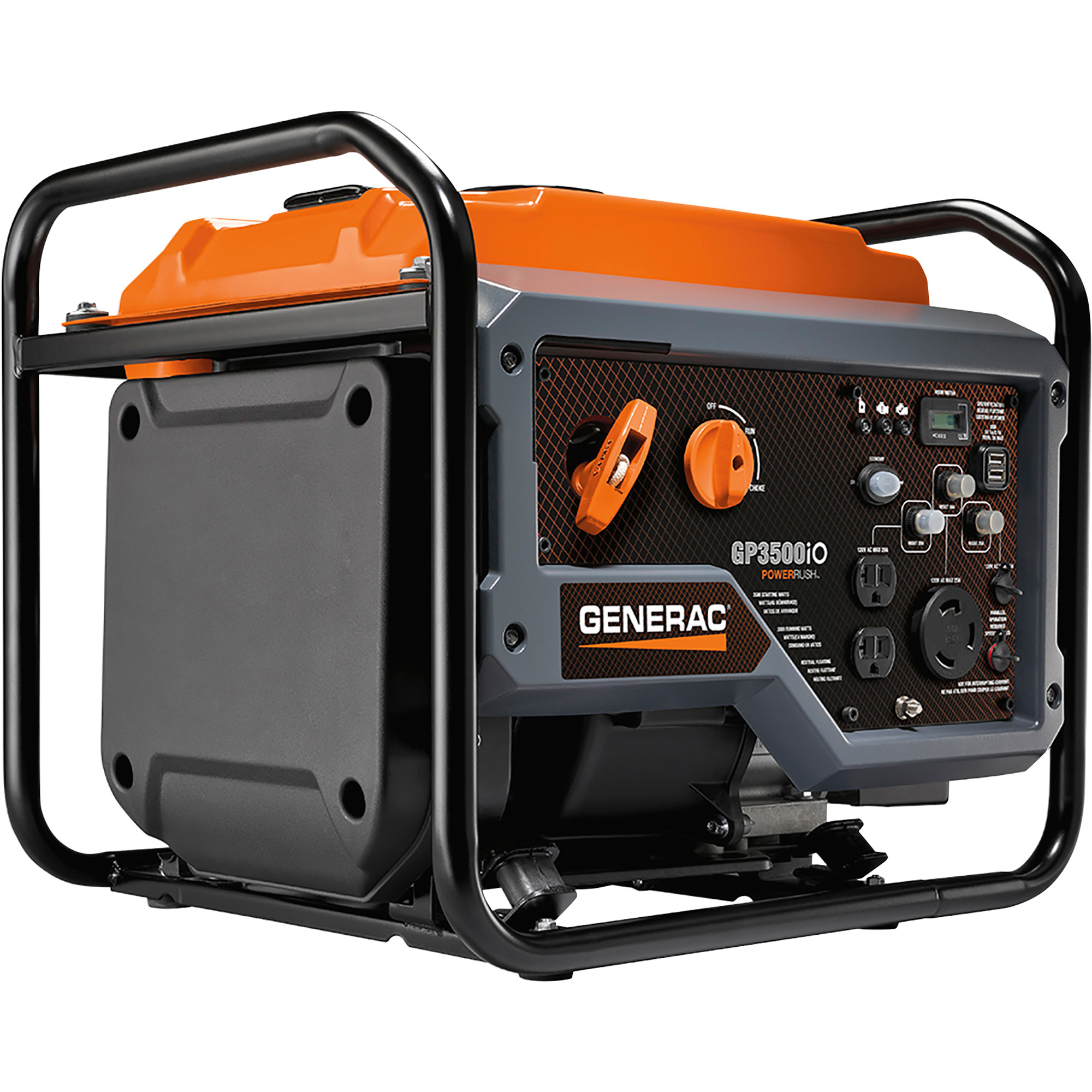Generac GP3500iO Inverter Generator, 3500 Surge Watts, 3000 Rated Watts, Open Frame, Model# 7128 1 Generac GP3500iO Inverter Generator, 3500 Surge Watts, 3000 Rated Watts, Open Frame, Model# 7128