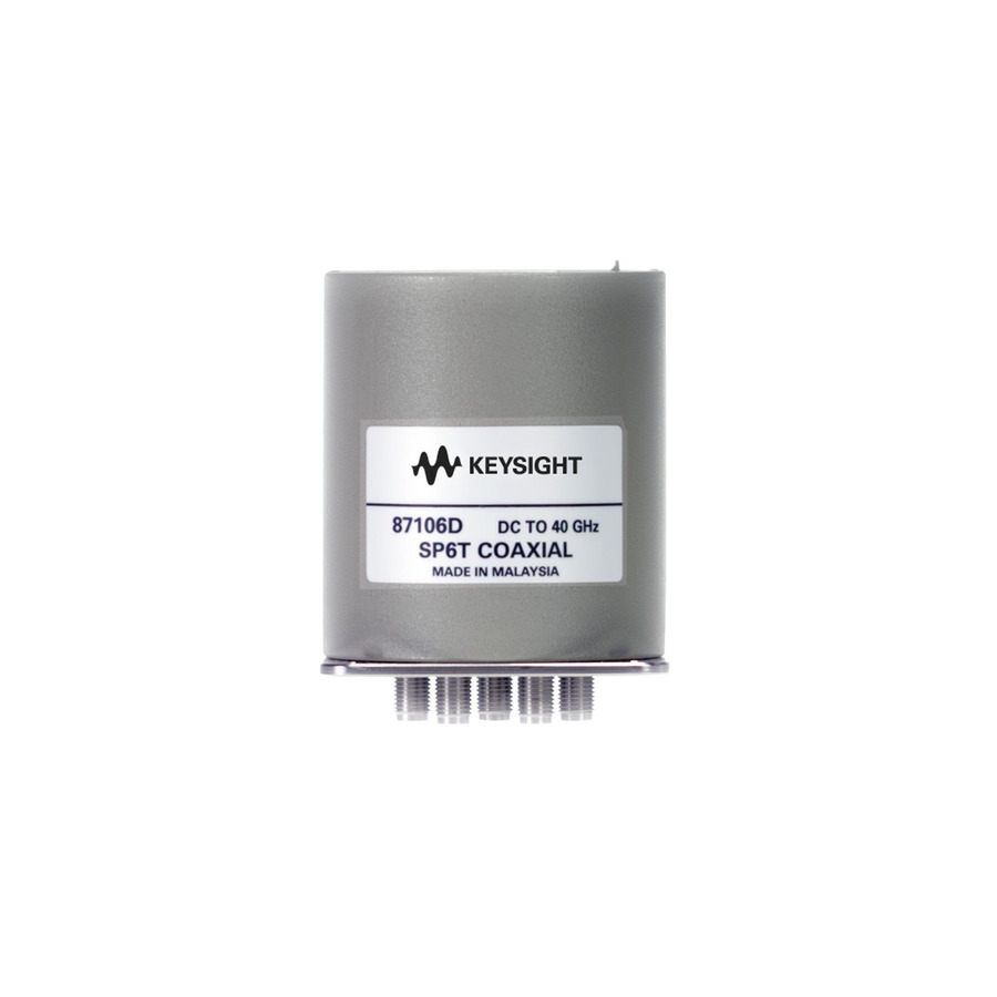 Keysight 87106D/024/161: 40 GHz SP6T Electromechanical Coaxial Switch for Demanding Applications 1 Keysight 87106D/024/161: 40 GHz SP6T Electromechanical Coaxial Switch for Demanding Applications