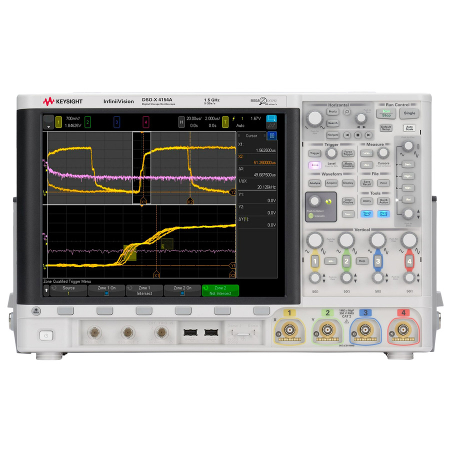 Keysight DSOX4054A: 4-Channel, 500 MHz Digital Oscilloscope with 4 Mpts, 5 GS/s, and 12-bit Resolution 1 Keysight DSOX4054A: 4-Channel, 500 MHz Digital Oscilloscope with 4 Mpts, 5 GS/s, and 12-bit Resolution