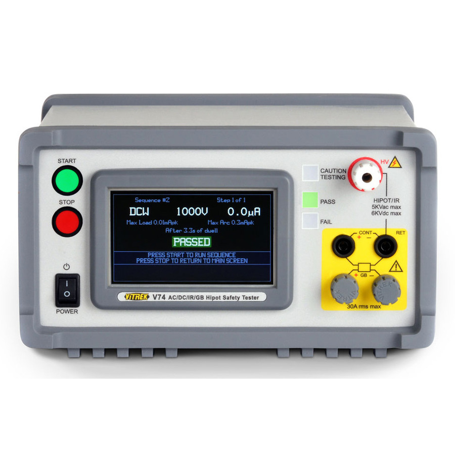Vitrek V70 Hipot Tester: Precision AC/Low Resistance Testing with Advanced LCD Display 1 Vitrek V70 Hipot Tester: Precision AC/Low Resistance Testing with Advanced LCD Display