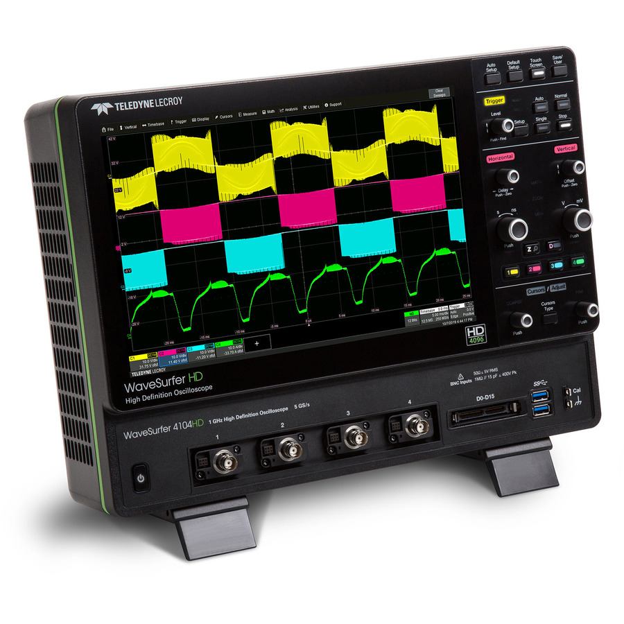 Teledyne LeCroy WAVESURFER 4024HD: 4-Channel, 200MHz, 5GS/s Digital Oscilloscope with 12.5Mpts 1 Teledyne LeCroy WAVESURFER 4024HD: 4-Channel, 200MHz, 5GS/s Digital Oscilloscope with 12.5Mpts