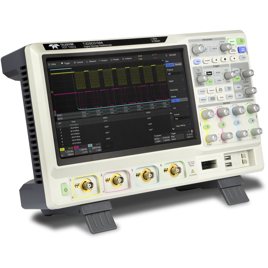 Teledyne LeCroy T3DSO3354 PROMO1: 4/16-Channel, 350 MHz, 5 GS/s, 250 Mpts MSO Oscilloscope 1 Teledyne LeCroy T3DSO3354 PROMO1: 4/16-Channel, 350 MHz, 5 GS/s, 250 Mpts MSO Oscilloscope