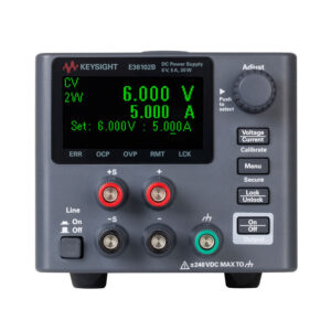 Keysight E36102B/0EM/903 DC Power Supply, Single Output, 6 V, 5 A, 30 W, 1PH 115 VAC, E36100B Series