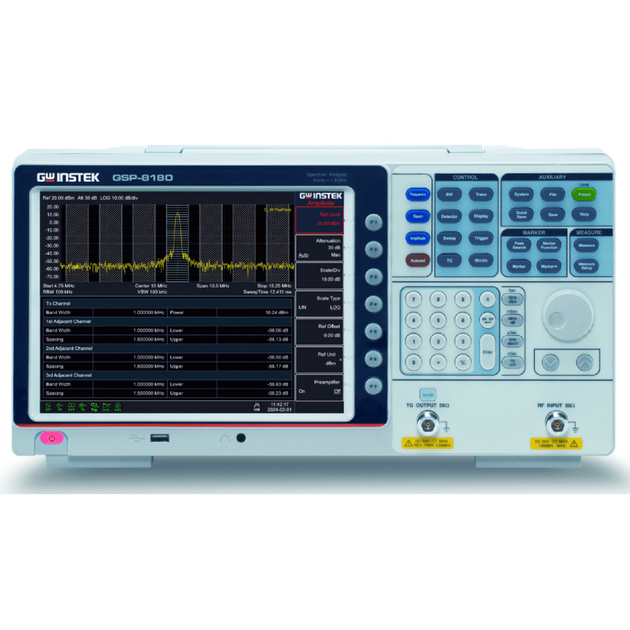 Instek GSP-8180TG: Precision Spectrum Analyzer with Tracking Generator for Comprehensive Signal Analysis 1 Instek GSP-8180TG: Precision Spectrum Analyzer with Tracking Generator for Comprehensive Signal Analysis