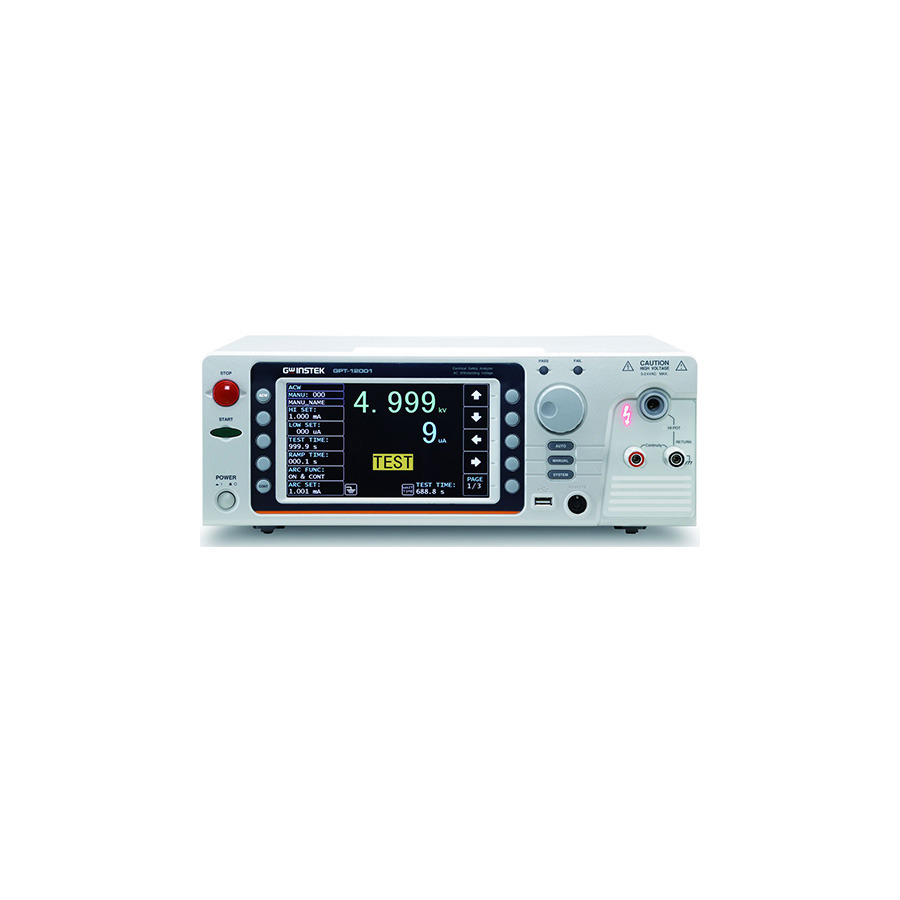 Instek GPT-12001: Comprehensive Electrical Safety Analyzer for AC, Continuity Testing 1 Instek GPT-12001: Comprehensive Electrical Safety Analyzer for AC, Continuity Testing