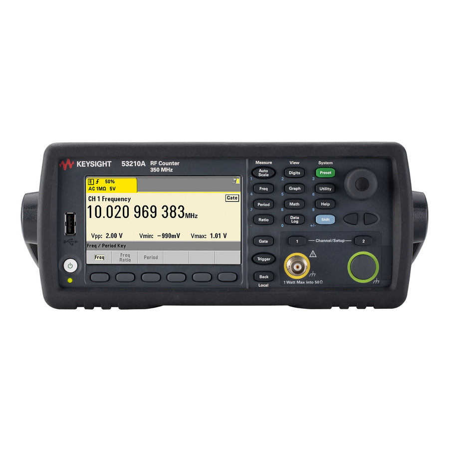 Keysight 53210A/106 RF Frequency Counter: Precision Measurement from 100 MHz to 6 GHz 1 Keysight 53210A/106 RF Frequency Counter: Precision Measurement from 100 MHz to 6 GHz