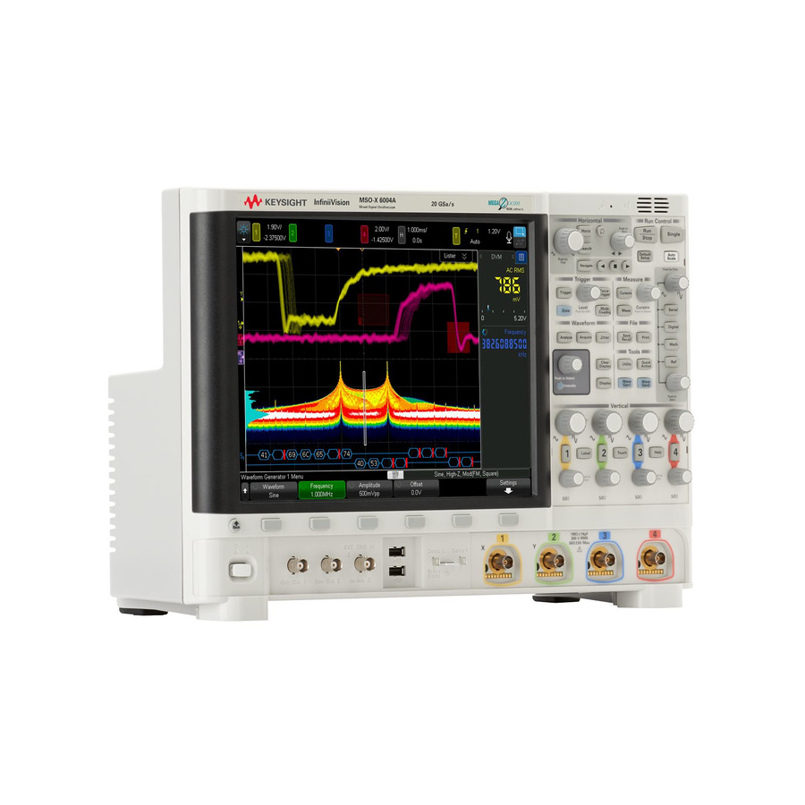 Keysight 6000X Series MSOX6004JIT: 4/16-Channel Mixed Signal Oscilloscope with 2.5 GHz Bandwidth, 20 GS/s Sample Rate, and 4 Mpts Memory 1 Keysight 6000X Series MSOX6004JIT: 4/16-Channel Mixed Signal Oscilloscope with 2.5 GHz Bandwidth, 20 GS/s Sample Rate, and 4 Mpts Memory