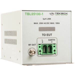 TekBox TBL05100-1: Enhance EMC Compliance with 5uH LISN for 10 kHz - 400 MHz