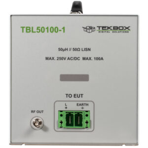 TekBox TBL50100-1: Enhance EMI Immunity with 50uH LISN for 150 kHz - 30 MHz