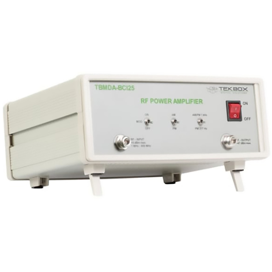 TekBox TBMDA-BCI25: 25W Modulated Wideband Power Amplifier for 1MHz-400MHz with 47dB Gain 1 TekBox TBMDA-BCI25: 25W Modulated Wideband Power Amplifier for 1MHz-400MHz with 47dB Gain