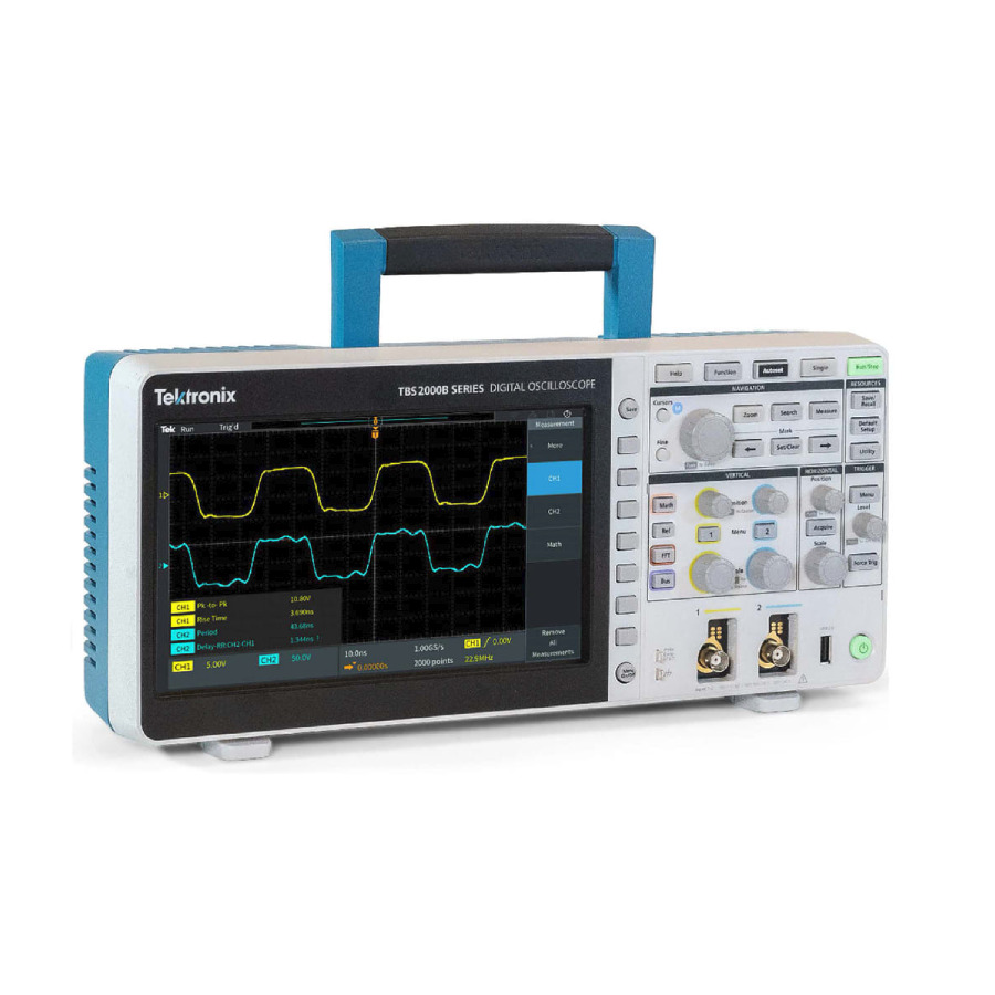Tektronix TBS2074B: 4-Channel, 70 MHz Digital Oscilloscope with 1 GS/s, 5 Mpts, and 8-bit Resolution 1 Tektronix TBS2074B: 4-Channel, 70 MHz Digital Oscilloscope with 1 GS/s, 5 Mpts, and 8-bit Resolution
