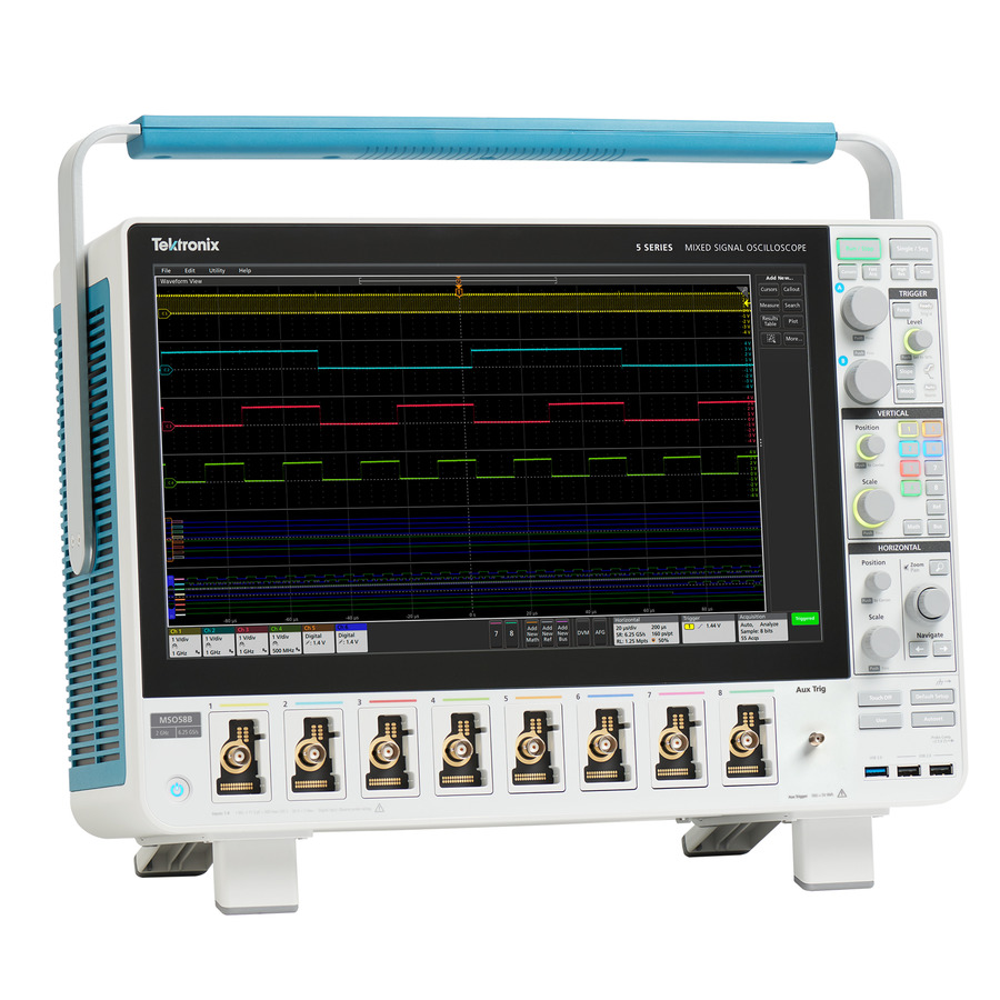 Tektronix 5 Series B MSO: 8/64 CH, 1GHz, 6.25GS/s Mixed Signal Oscilloscope 1 Tektronix 5 Series B MSO: 8/64 CH, 1GHz, 6.25GS/s Mixed Signal Oscilloscope